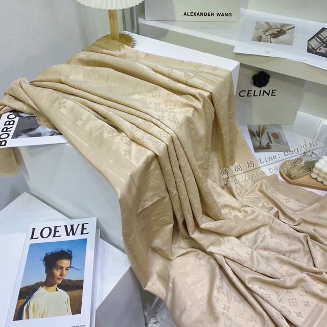 Louis Vuitton圍巾 路易威登真絲羊毛女士圍巾 LV2021最新限量幻彩披肩  mmj1364